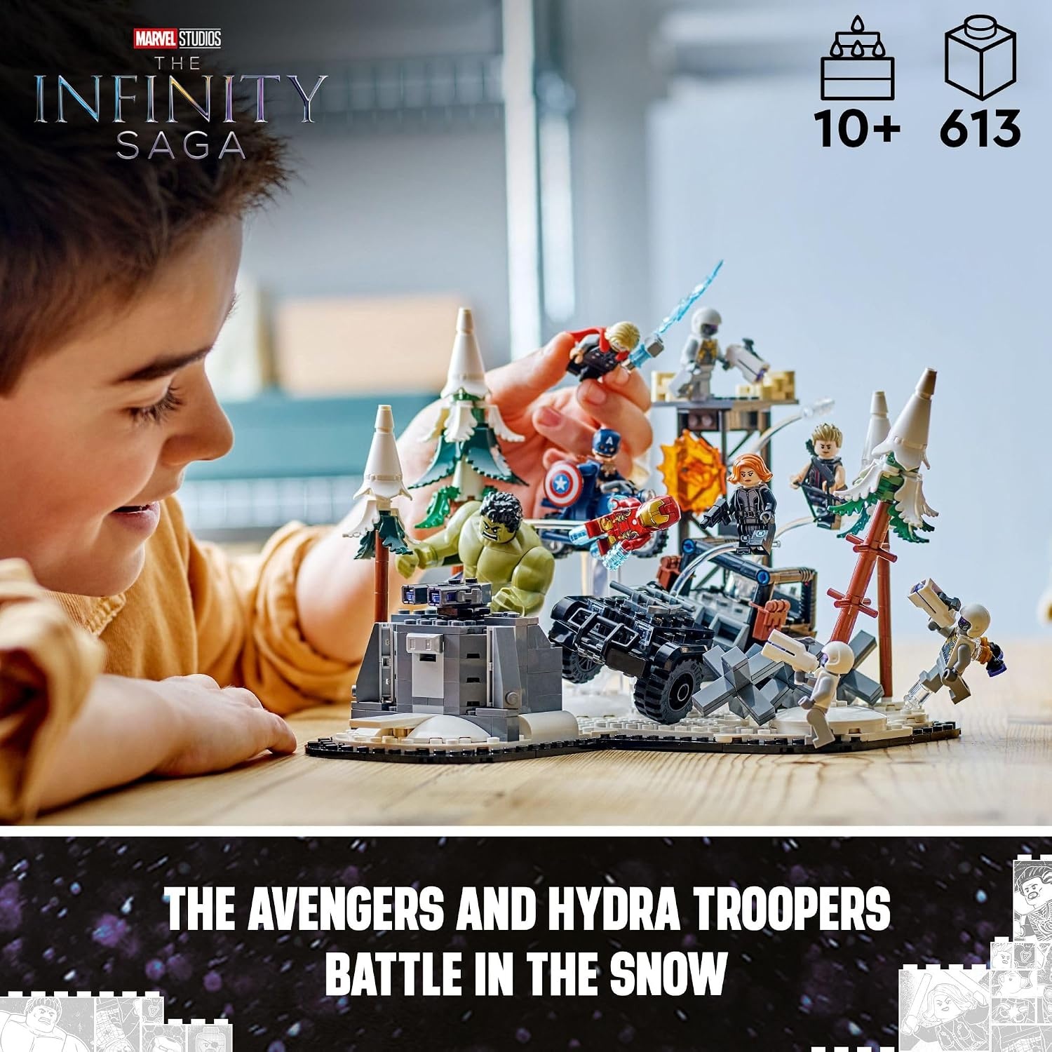 image:imageLEGO Marvel The Avengers Assemble Age of Ultron Building Toy Set Marvel Toy amp Figures for Boys amp Girls Ages 10 Gift Ideas for Kids Includes 6 Superhero Minifigures 76291