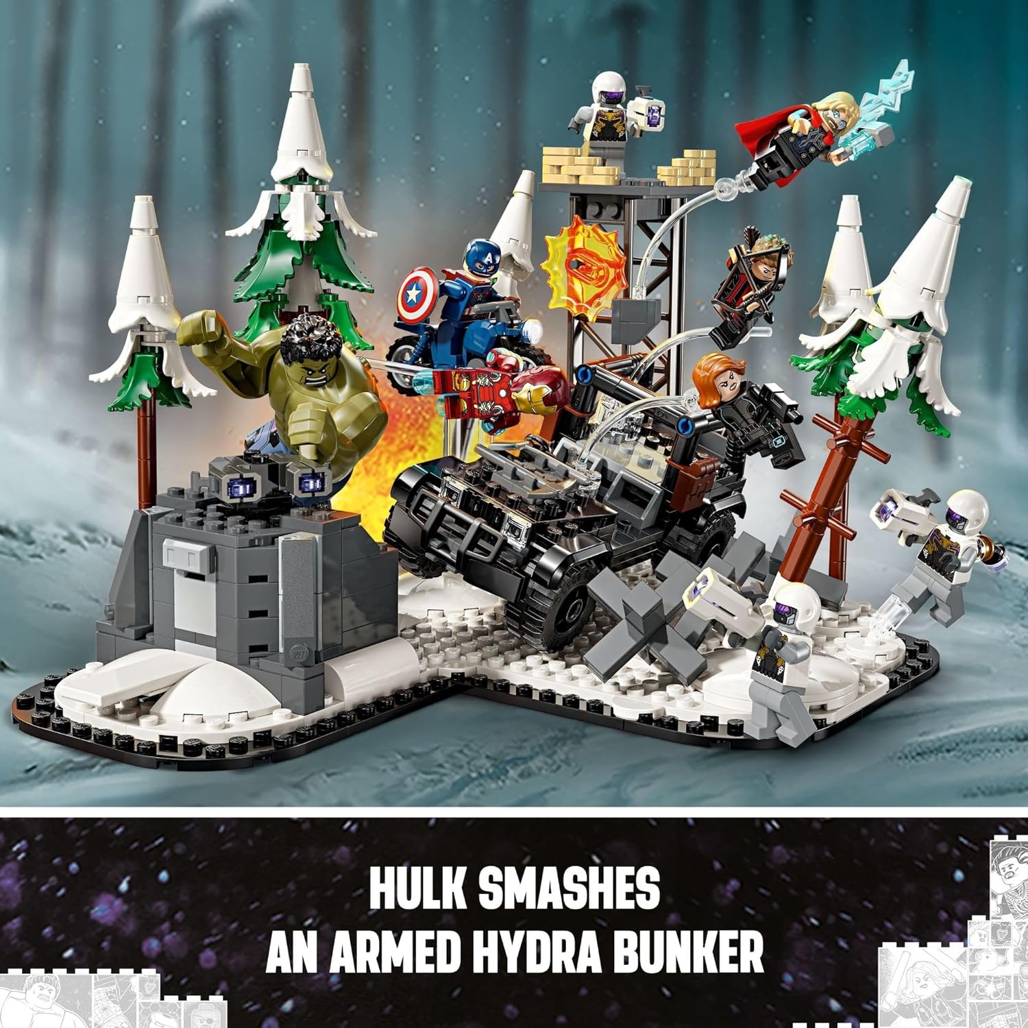 image:imageLEGO Marvel The Avengers Assemble Age of Ultron Building Toy Set Marvel Toy amp Figures for Boys amp Girls Ages 10 Gift Ideas for Kids Includes 6 Superhero Minifigures 76291