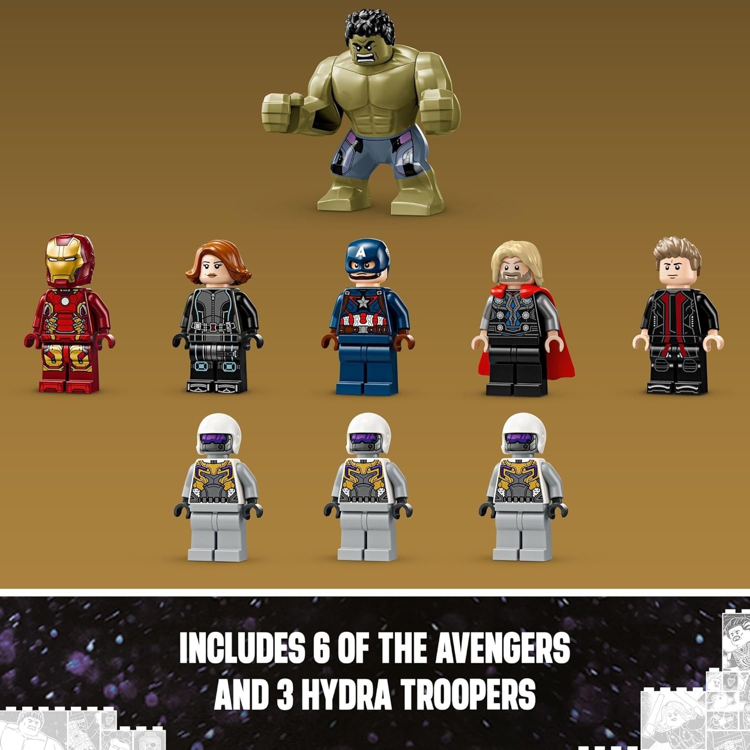 image:imageLEGO Marvel The Avengers Assemble Age of Ultron Building Toy Set Marvel Toy amp Figures for Boys amp Girls Ages 10 Gift Ideas for Kids Includes 6 Superhero Minifigures 76291