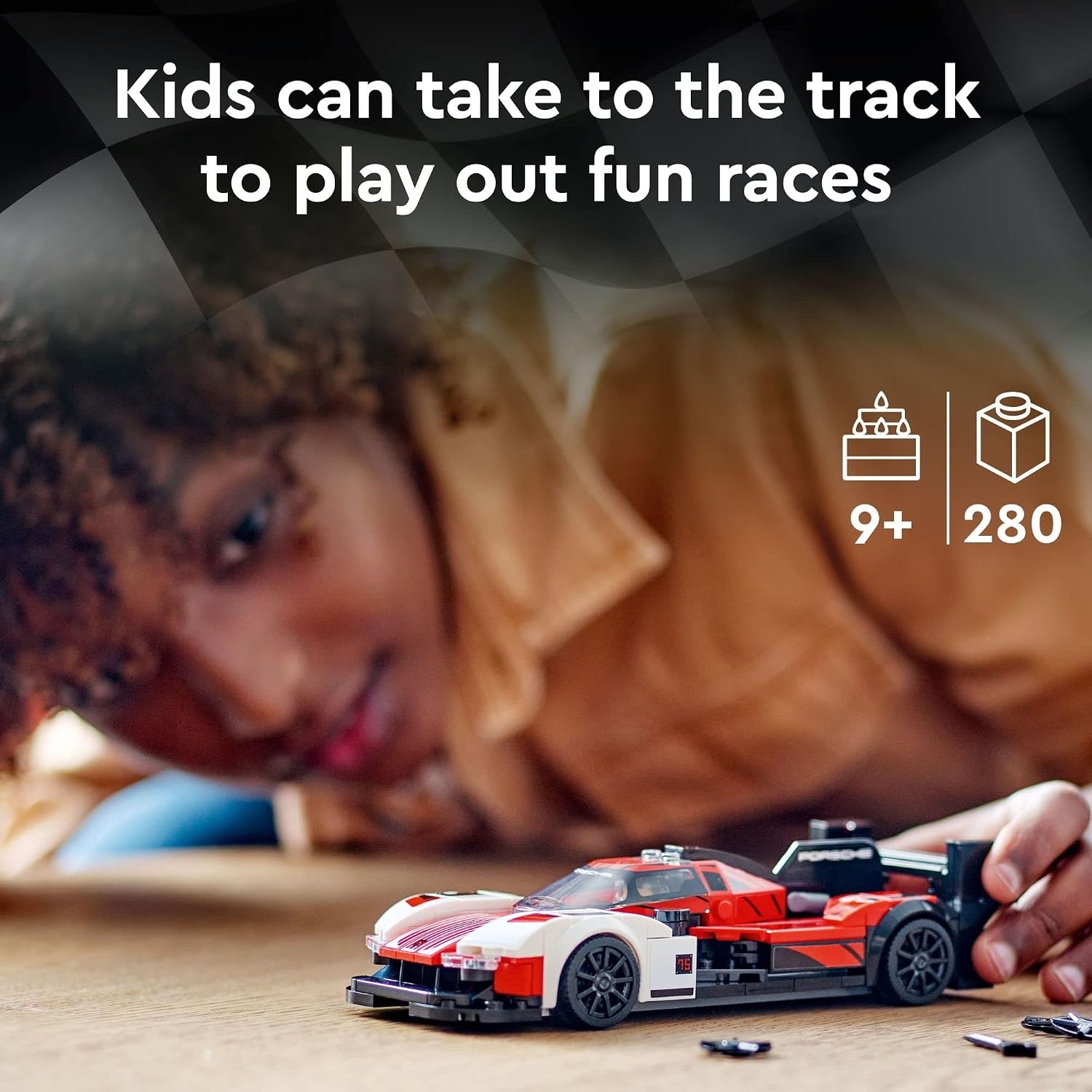 image:imageLEGO Speed Champions Porsche 963 76916 Model Car Building Kit Racing Vehicle Toy for Kids 2023 Collectible Set with Driver Minifigure