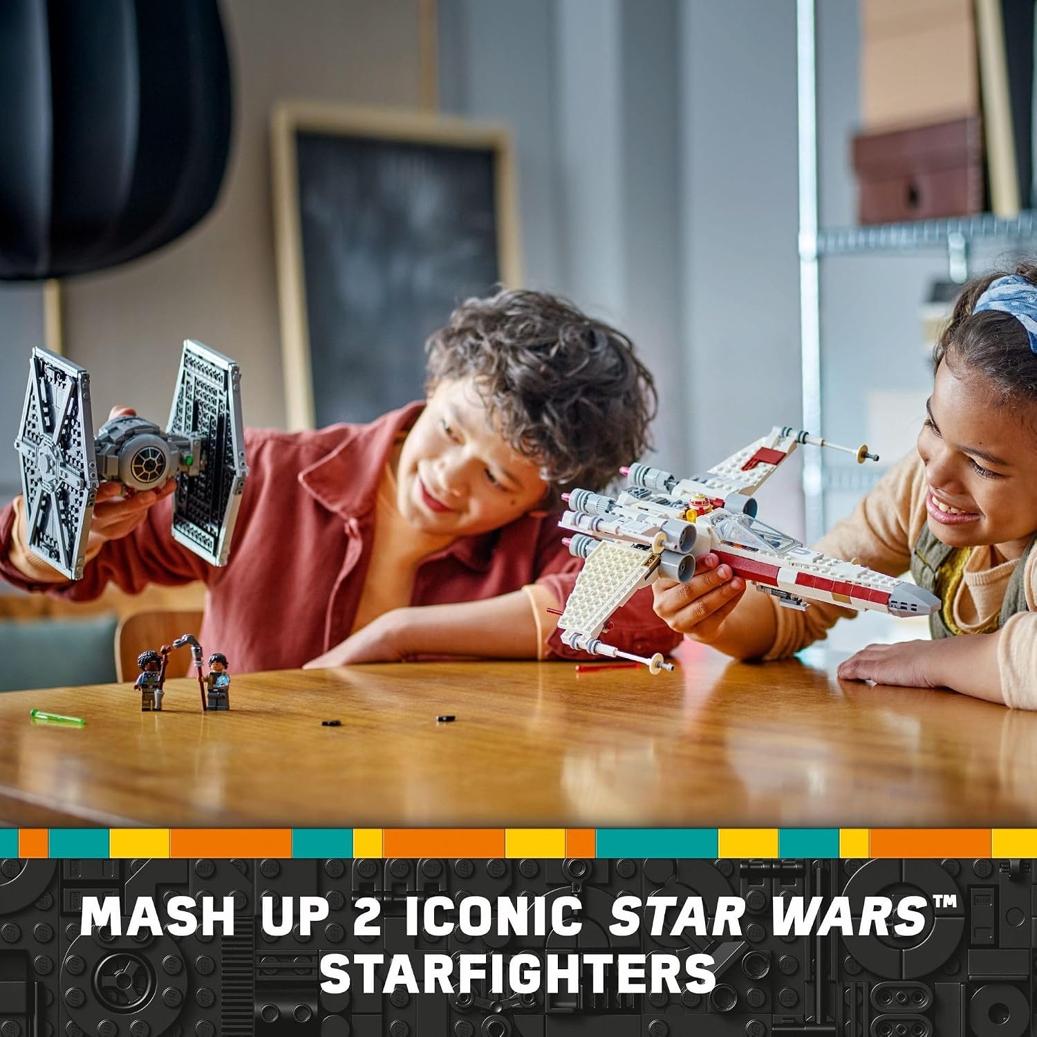 image:imageLEGO Star Wars TIE Fighter amp XWing MashUp Building Set Star Wars Toys for Boys amp Girls Ages 9 Imaginative Creative Play Use for Display or Pretend Play Gift for Fans Birthday 75393