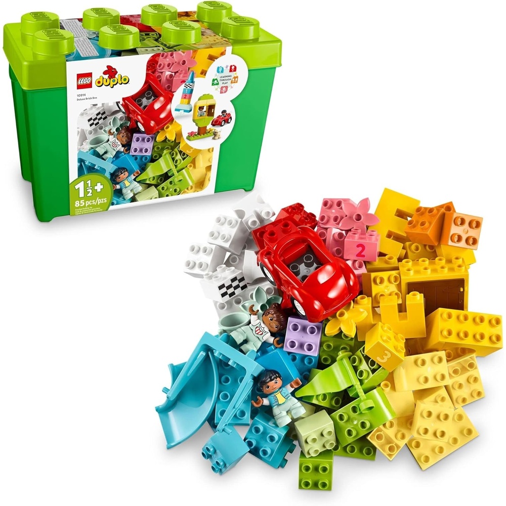 image:imageLEGO DUPLO Classic Deluxe Brick Box Building Blocks Learning amp Educational Toys for Toddlers Preschool Ages 15 Years Gift for Birthdays Develop Fine Motor Skills 10914Starter Set