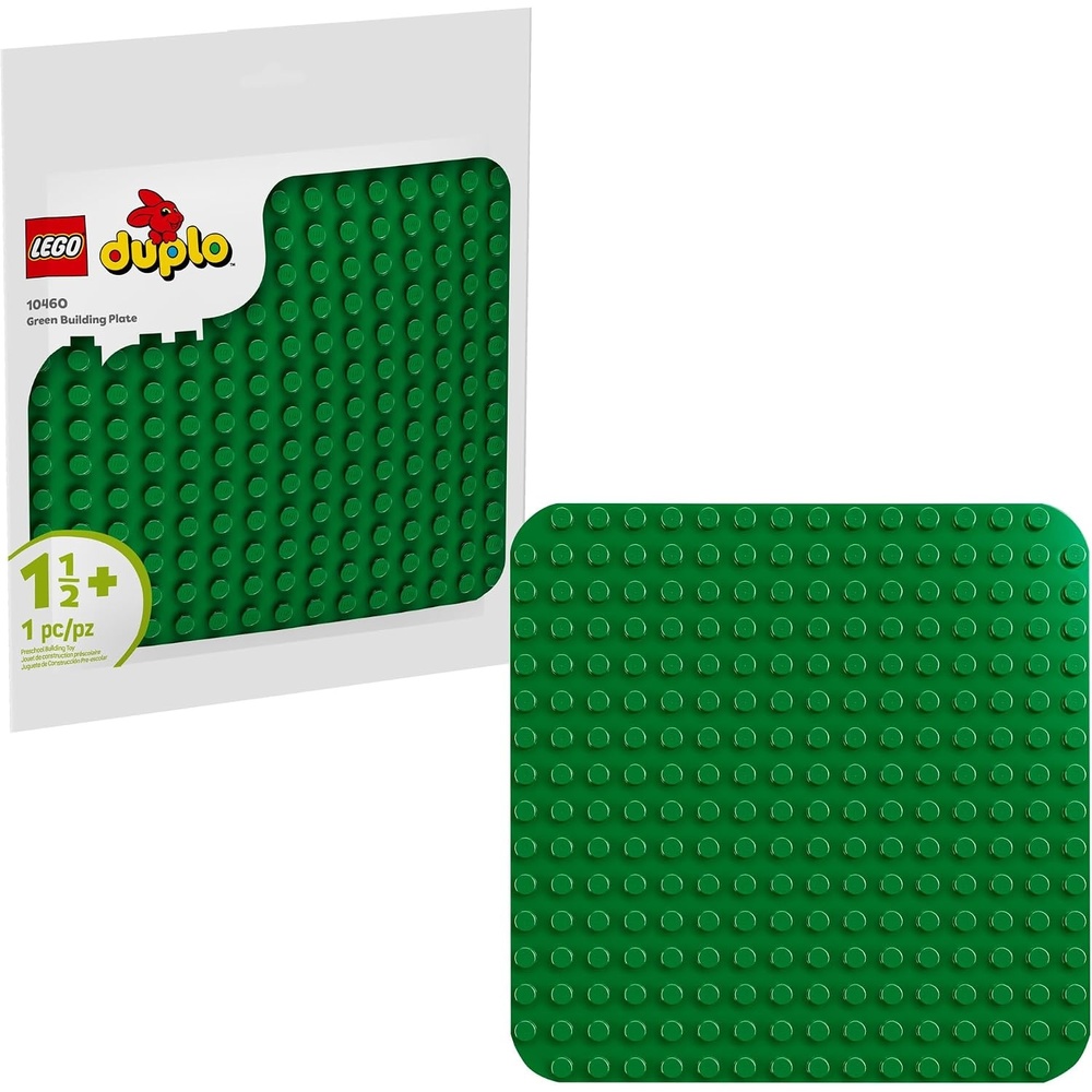 image:imageLEGO DUPLO Green Building Plate Learning and Educational Building Toy for Toddlers Preschool Boys and Girls Ages 15 Gift Ideas for Birthdays 104609x9 inch