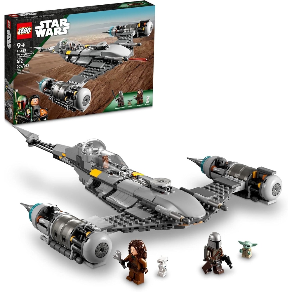 image:imageLEGO Star Wars The Mandalorians N1 Starfighter 75325 Building Set  The Book of Boba Fett Featuring Baby Yoda Grogu and Droid Toy Figures Birthday Gift idea for Kids Boys amp Girls Ages 9