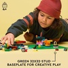 LEGO Classic Green Baseplate, Square 32×32 Stud Foundation to Build, Play, and Display Brick Creations, Great for Grassy Nature Landscapes, 11023,4+ Years(Green Baseplate)