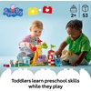 LEGO DUPLO Peppa Pig Funfair Toddler Toy – Sensory Toy Featuring Peppa Pig – Fun Gift for 2+ Year Old Boy or Girl – Helps Preschoolers Develop Color Sorting and Fine Motor Skills – 10453