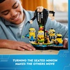 LEGO Despicable Me 4 Brick-Built Gru and Minions Figure, Buildable Minions Toy for Kids, Dancing Despicable Me Toy Figures Playset, Play-and-Display Birthday Gift for Boys and Girls, 75582