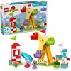 LEGO DUPLO Peppa Pig Funfair Toddler Toy – Sensory Toy Featuring Peppa Pig – Fun Gift for 2+ Year Old Boy or Girl – Helps Preschoolers Develop Color Sorting and Fine Motor Skills – 10453