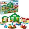 LEGO DUPLO Peppa Pig Grandpa Pig’s Garden and Greenhouse – Peppa Pig Toy for Toddlers – Preschool Learning and Sensory Toy for Girls and Boys Ages 2+ – 5 Characters Included – 10461