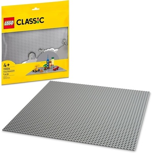 LEGO Classic Gray Baseplate Square 48×48 Stud Foundation to Build, Play, and Display Brick Creations, Great for City Streets, Castle, and Mountain Scenes, 11024(Gray Baseplate)