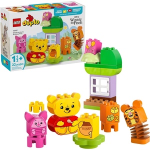 LEGO DUPLO Disney Winnie The Pooh’s Birthday Party Building Set – Baby Toy for 18 Months and Up – Sensory Toys to Inspire Imaginative Play – Building Blocks for Toddlers 1-3 – 10457