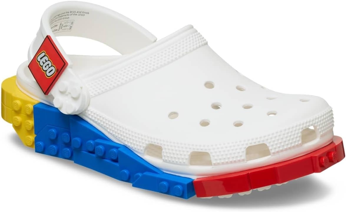 image:imageCrocs UnisexAdult Classic LEGO System Clogs LEGO Shoes for Women and MenWhite