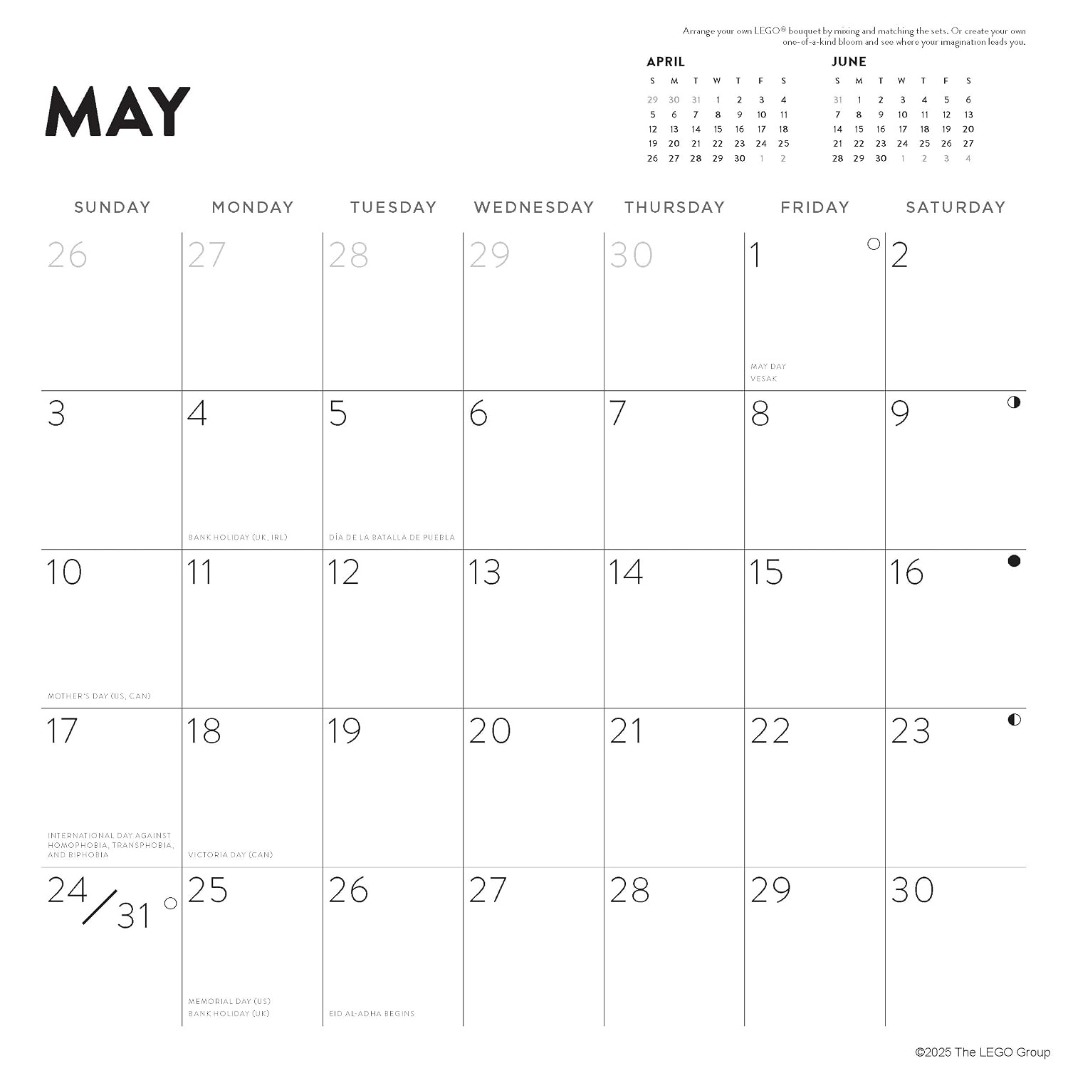 image:imageLEGO 2026 Wall Calendar