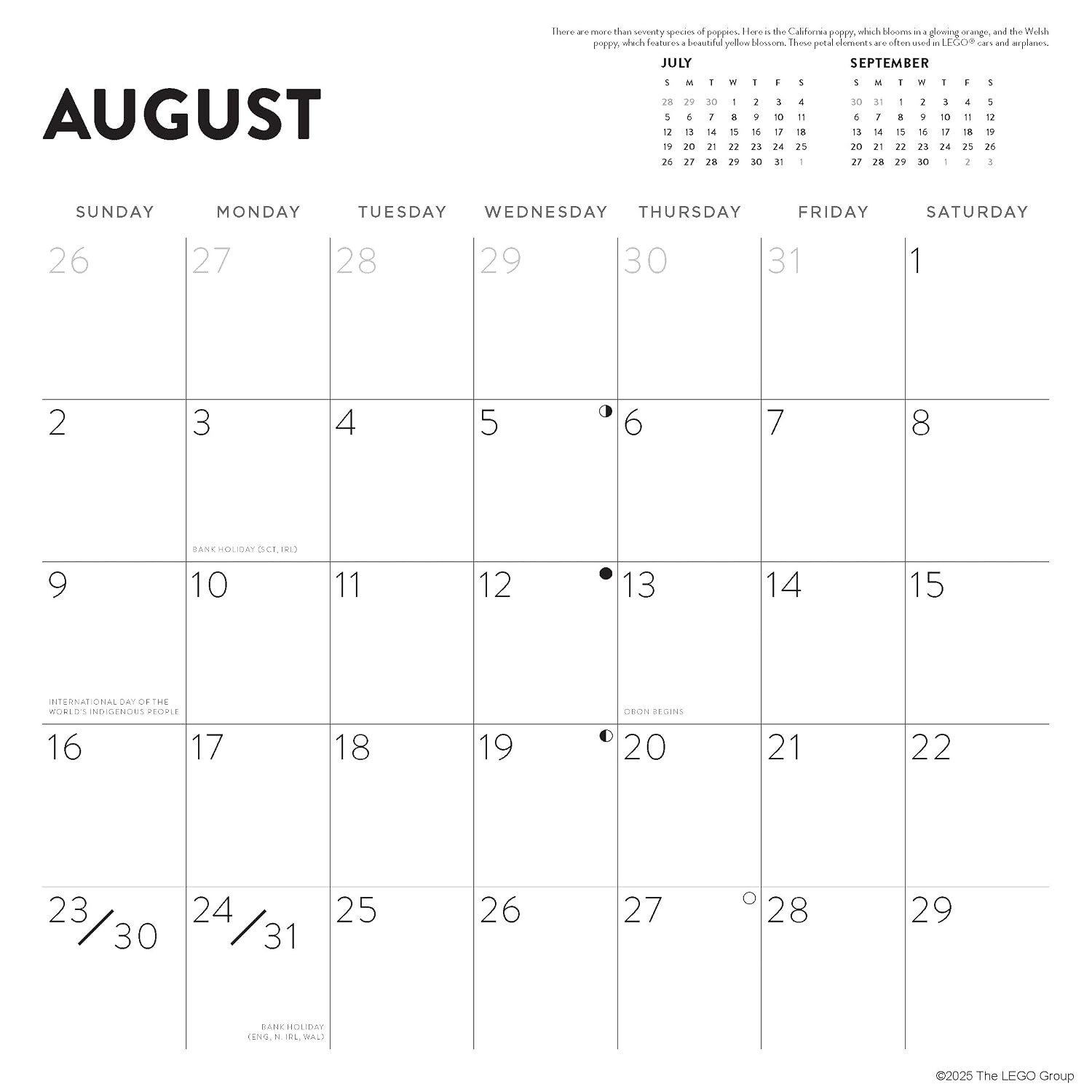 image:imageLEGO 2026 Wall Calendar
