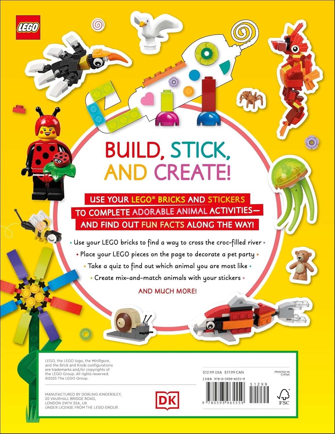 image:imageLEGO Ideas Activity Book Animals Packed with LEGO Building and Sticker Activities and Fun Facts With 500 Stickers