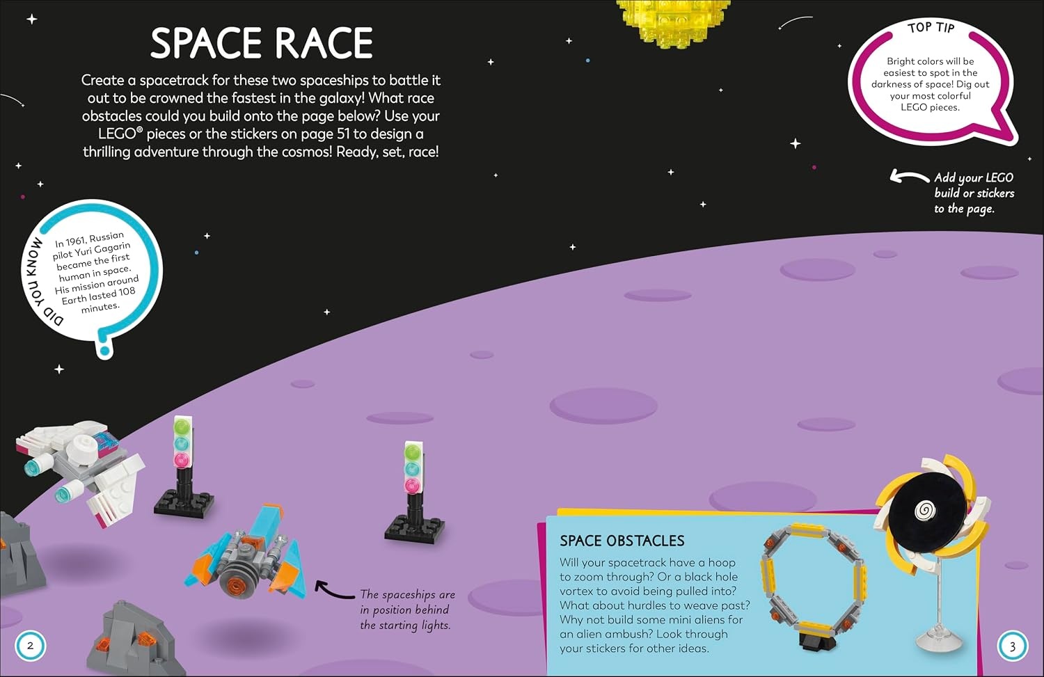 image:imageLEGO Ideas Activity Book Space Packed with LEGO Building and Sticker Activities and Fun Facts With 500 Stickers