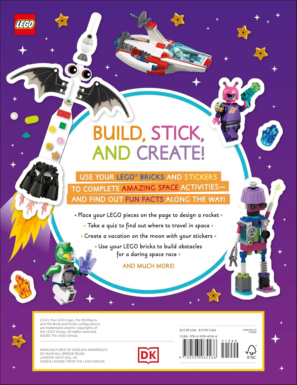 image:imageLEGO Ideas Activity Book Space Packed with LEGO Building and Sticker Activities and Fun Facts With 500 Stickers