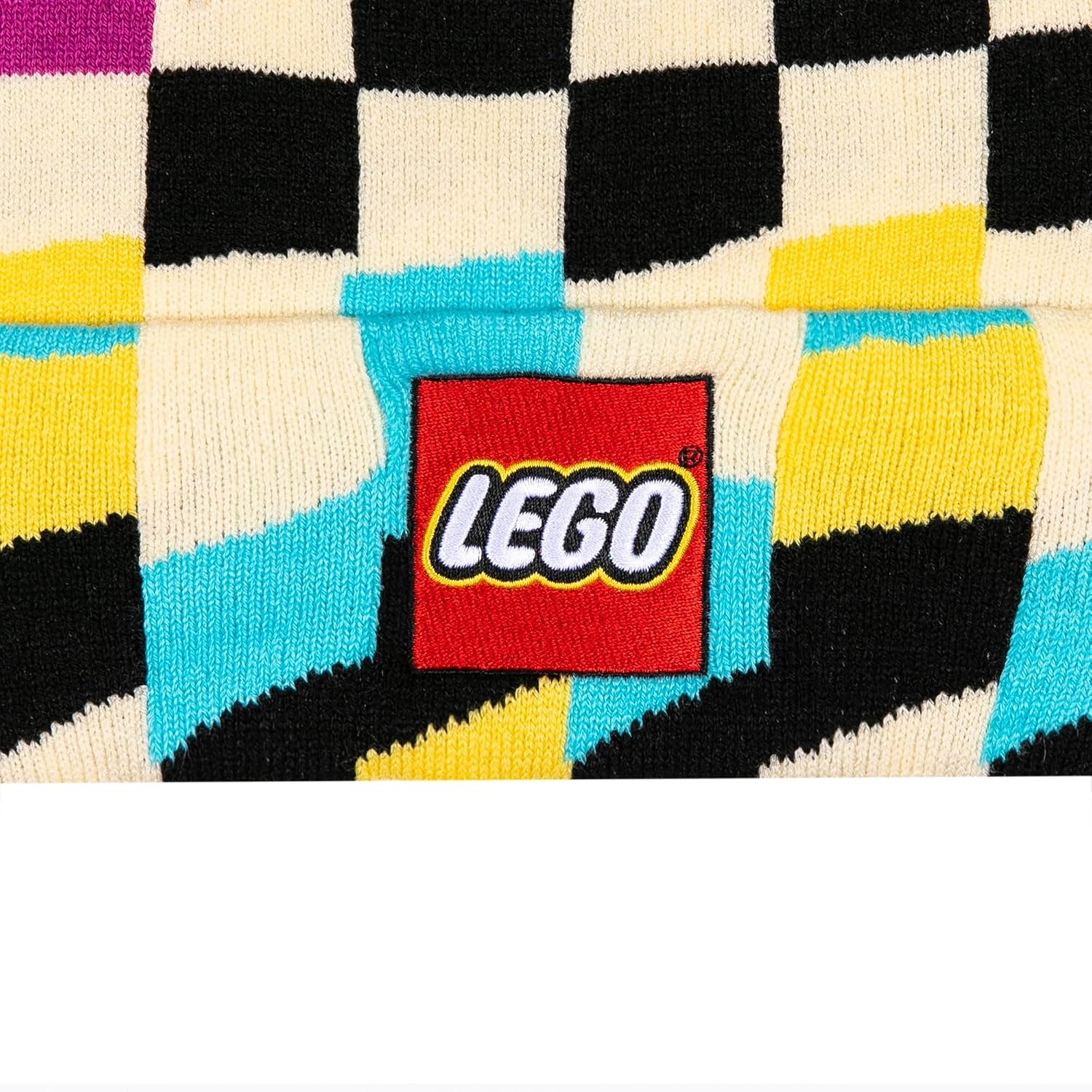 image:imageLEGO x F1 Academy Unisex Checkered Logo Beanie Multicolor One Size