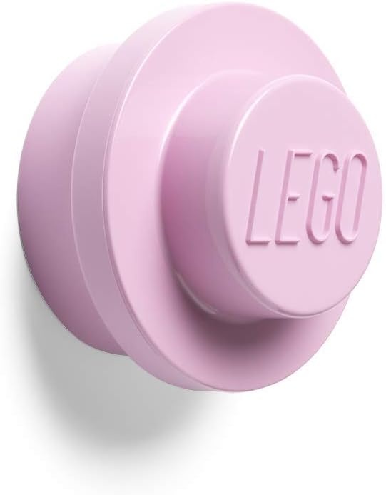 image:imageRoom Copenhagen Lego Wall Hanger Set Decorative Playroom Utility Hooks BlackWhiteGreyWhite Light Blue Pink