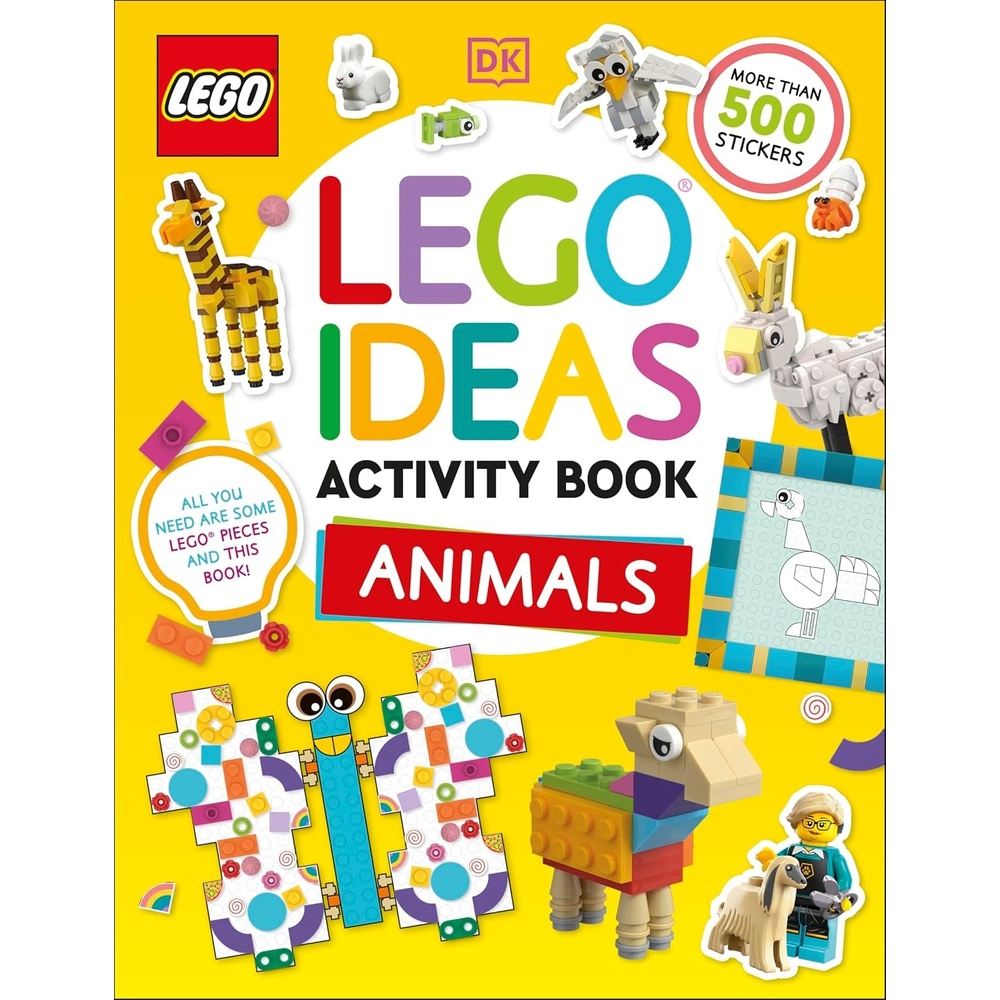 image:imageLEGO Ideas Activity Book Animals Packed with LEGO Building and Sticker Activities and Fun Facts With 500 Stickers