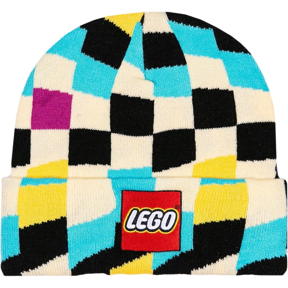 image:imageLEGO x F1 Academy Unisex Checkered Logo Beanie Multicolor One Size
