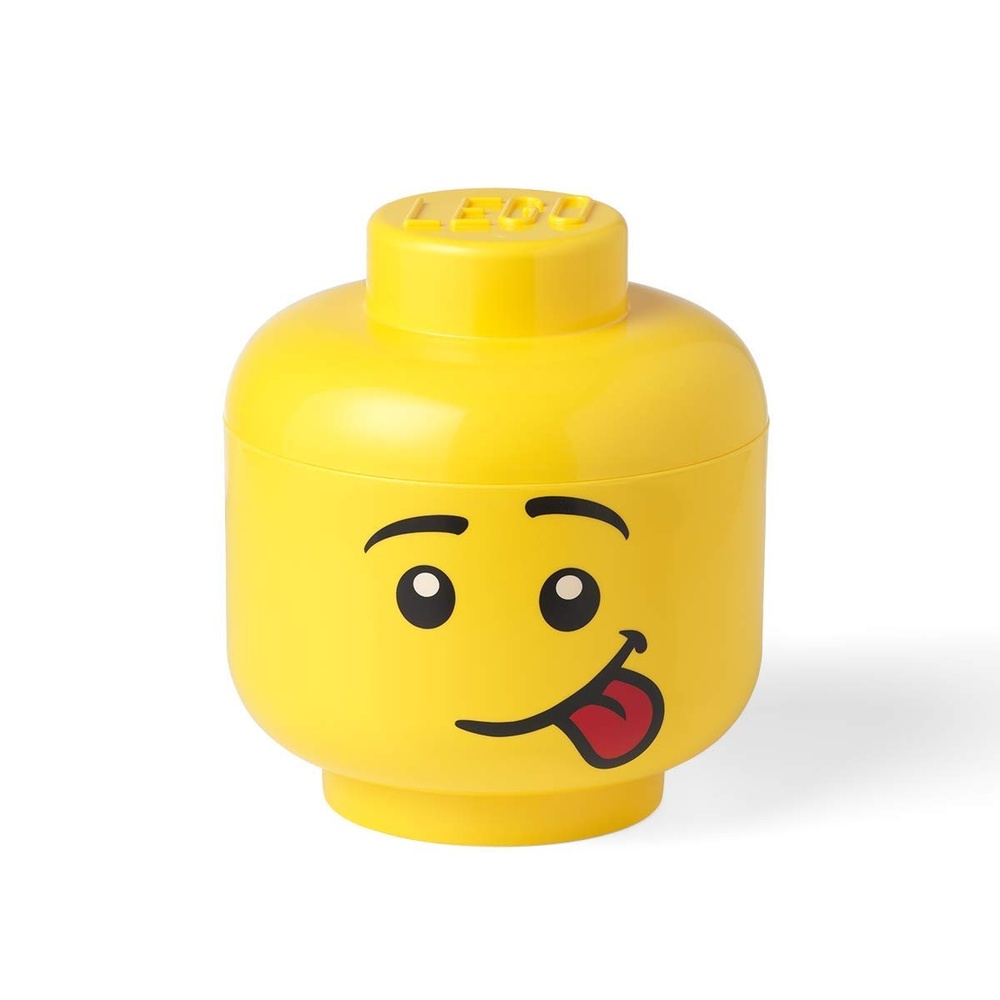 image:imageRoom Copenhagen Lego Storage Heads Stackable Storage Container Buildable Organizational Bins for Kids Toys and Accessories 945 x 945 x 1067in Large Silly Holds 500 Bricks Stackable Storage Box with Lid Toy Storage Home Organization Kids Room Stackable Organizer