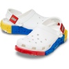 Crocs Unisex-Adult Classic LEGO System Clogs, LEGO Shoes for Women and Men(White)