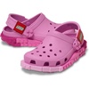 Crocs Unisex-Child Classic LEGO System Clogs, LEGO Shoes for Kids(Taffy Pink)
