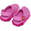 Crocs Unisex-Child Classic LEGO System Clogs, LEGO Shoes for Kids(Taffy Pink)