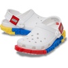 Crocs Unisex-Child Classic LEGO System Clogs, LEGO Shoes for Kids(White)
