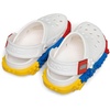 Crocs Unisex-Child Classic LEGO System Clogs, LEGO Shoes for Kids(White)