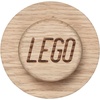 Room Copenhagen, Lego Wall Hanger Set – Decorative Playroom Utility Hooks – Black/White/Grey(Oak)