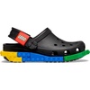 Crocs Unisex-Child Classic LEGO System Clogs, LEGO Shoes for Kids(Black)