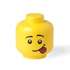 Room Copenhagen, Lego Storage Heads Stackable Storage Container – Buildable Organizational Bins for Kid’s Toys and Accessories – 9.45 x 9.45 x 10.67in – Large, Silly, Holds 500 Bricks | Stackable Storage Box with Lid Toy Storage Home Organization Kids Room Stackable Organizer