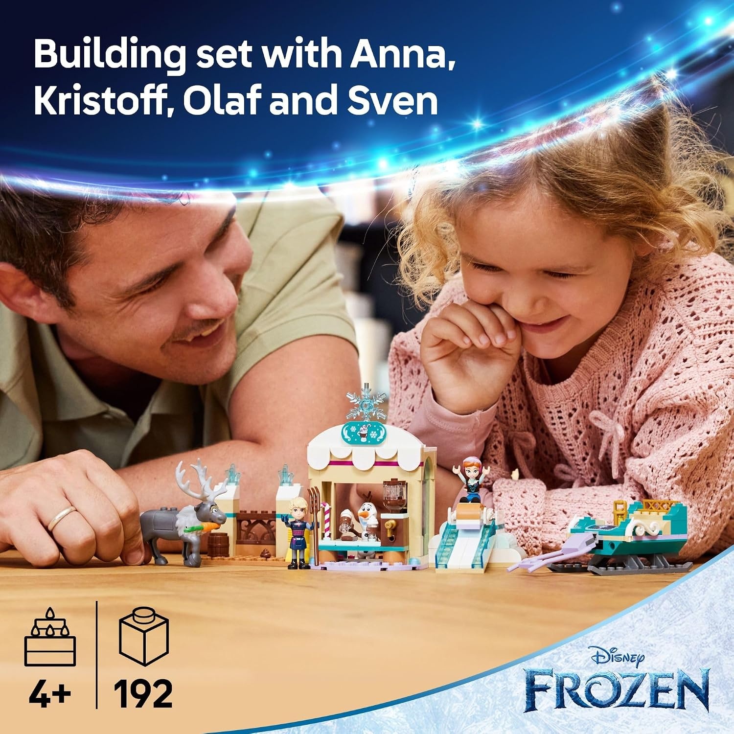 image:imageLEGO Disney Frozen Annas Sleigh Adventure Building Toy Set Frozen Toy for Toddlers with 2 Disney Princess Minidolls Learning and Educational Set for Girls amp Boys Ages 4 43256