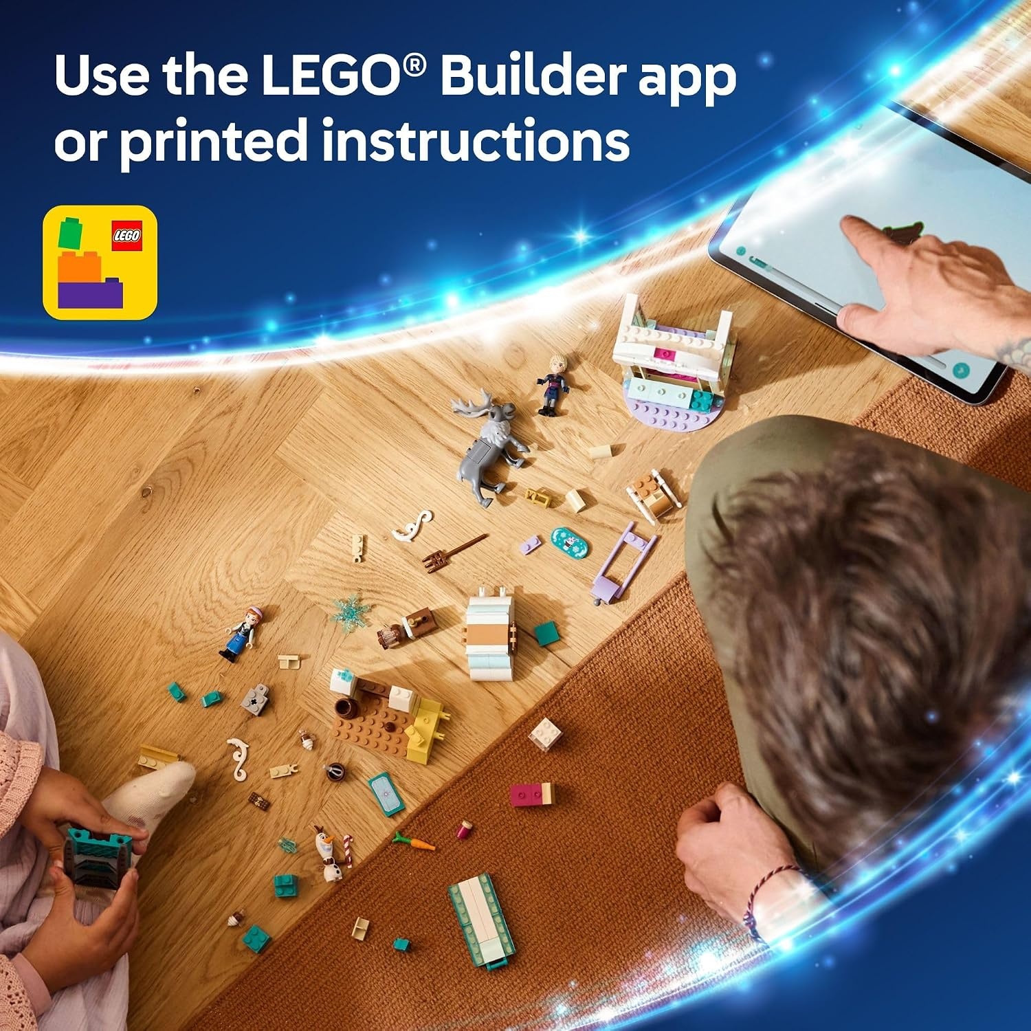 image:imageLEGO Disney Frozen Annas Sleigh Adventure Building Toy Set Frozen Toy for Toddlers with 2 Disney Princess Minidolls Learning and Educational Set for Girls amp Boys Ages 4 43256