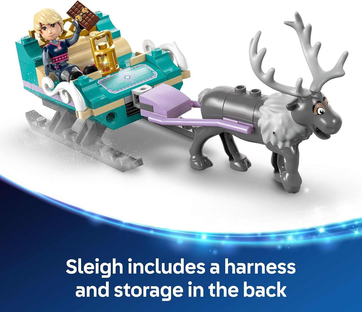 image:imageLEGO Disney Frozen Annas Sleigh Adventure Building Toy Set Frozen Toy for Toddlers with 2 Disney Princess Minidolls Learning and Educational Set for Girls amp Boys Ages 4 43256