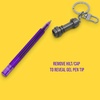 IQ LEGO Star Wars Lightsaber Gel Pen with Clip – Purple (53516) | Smooth writing purple ink, Refillable
