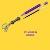 IQ LEGO Star Wars Lightsaber Gel Pen with Clip – Purple (53516) | Smooth writing purple ink, Refillable
