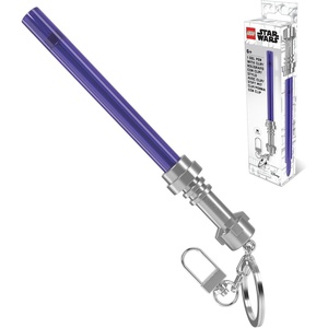 IQ LEGO Star Wars Lightsaber Gel Pen with Clip – Purple (53516) | Smooth writing purple ink, Refillable