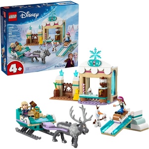 LEGO Disney Frozen Anna’s Sleigh Adventure Building Toy Set – Frozen Toy for Toddlers with 2 Disney Princess Minidolls – Learning and Educational Set for Girls & Boys, Ages 4+ – 43256