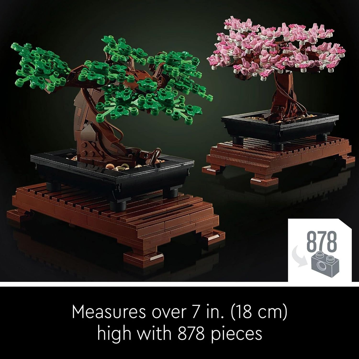 image:imageLEGO Botanicals Bonsai Tree Building Set Artificial Bonsai Tree Plants for Home Decor Adults Ages 18 Faux Fake Plants for Table Desk Office Birthday Gift for Men amp Women 10281