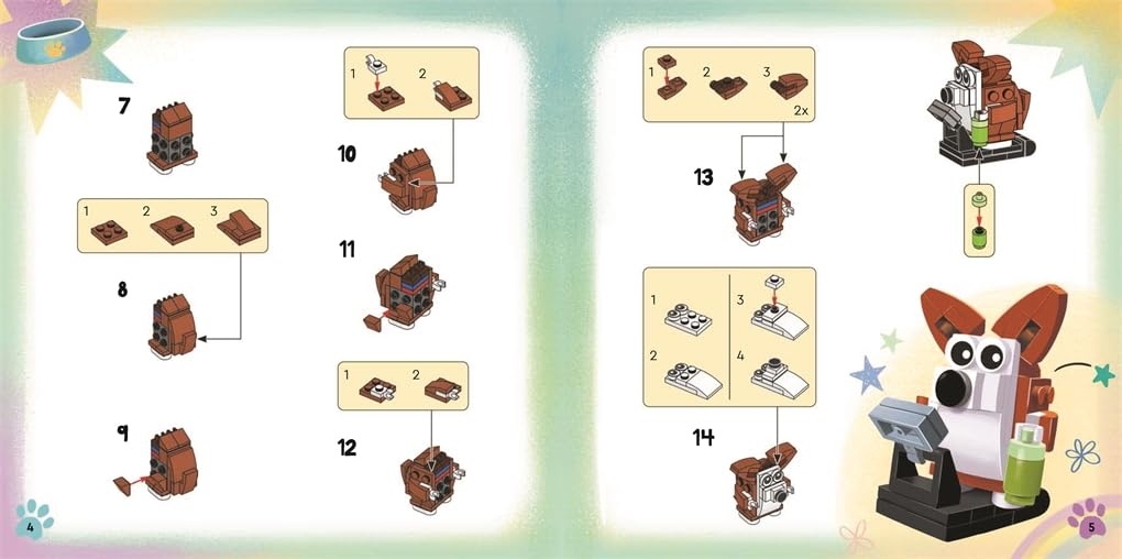 image:imageBuster Books LEGO Books Cute Squad Corgis Never Quit with corgi minibuild and over 55 LEGO elements LEGO Minifigure Activity