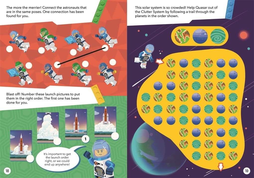 image:imageBuster Books LEGO City Space Mission with astronaut LEGO minifigure and rover minibuild LEGO Minifigure Activity