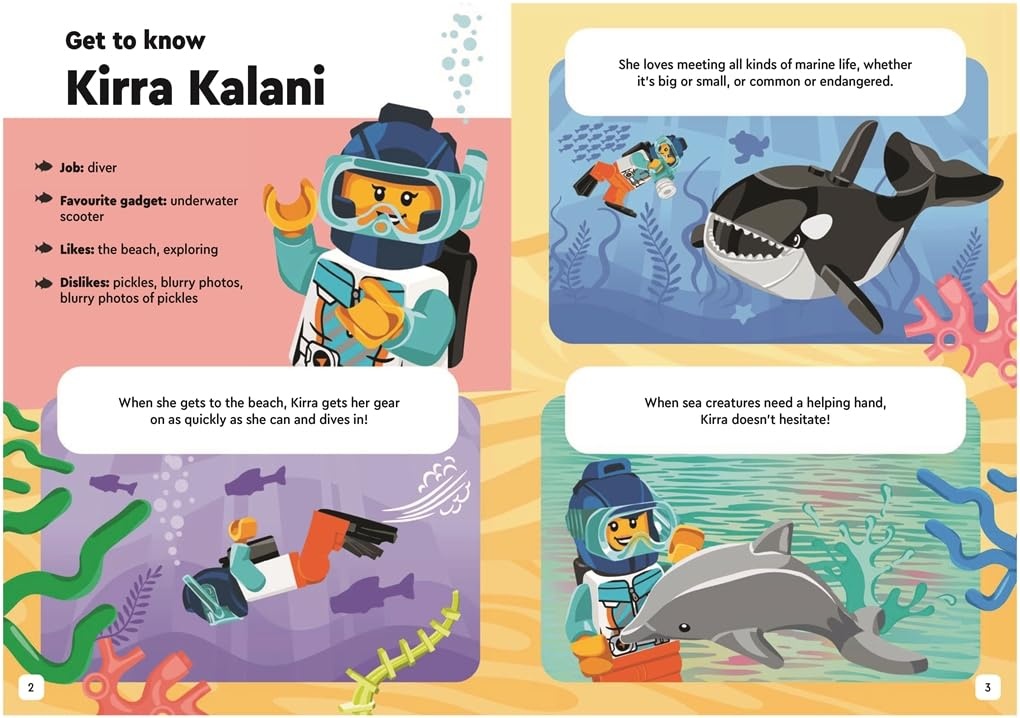 image:imageBuster Books LEGO City Splash into Summer with diver LEGO minifigure and underwater accessories LEGO Minifigure Activity