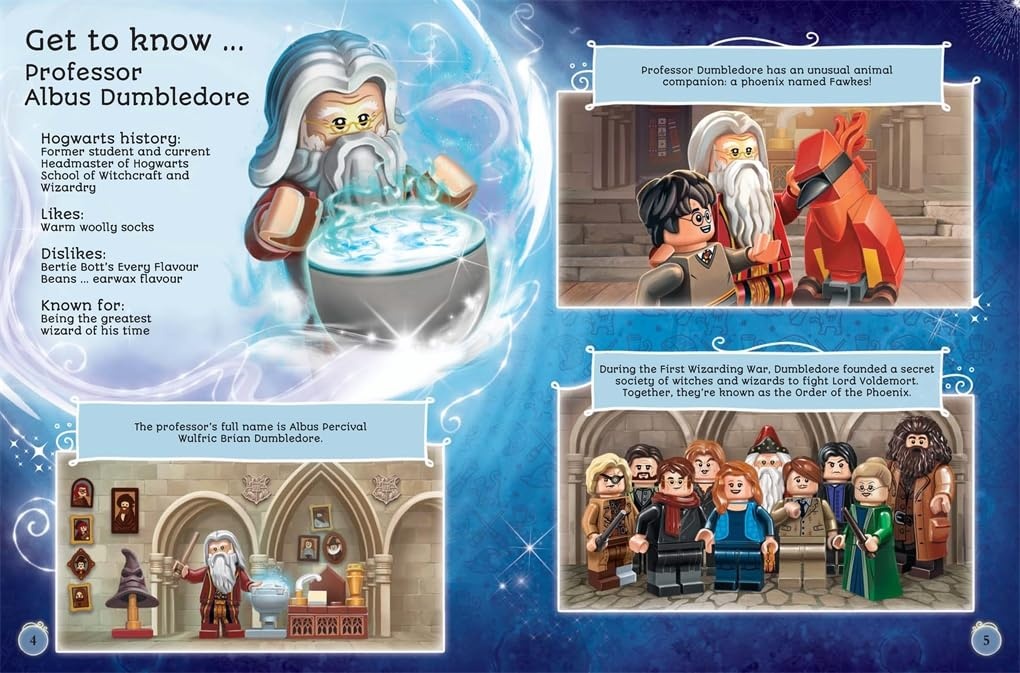 image:imageBuster Books LEGO Harry Potter Official Yearbook 2024 with Albus Dumbledore minifigure LEGO Annual