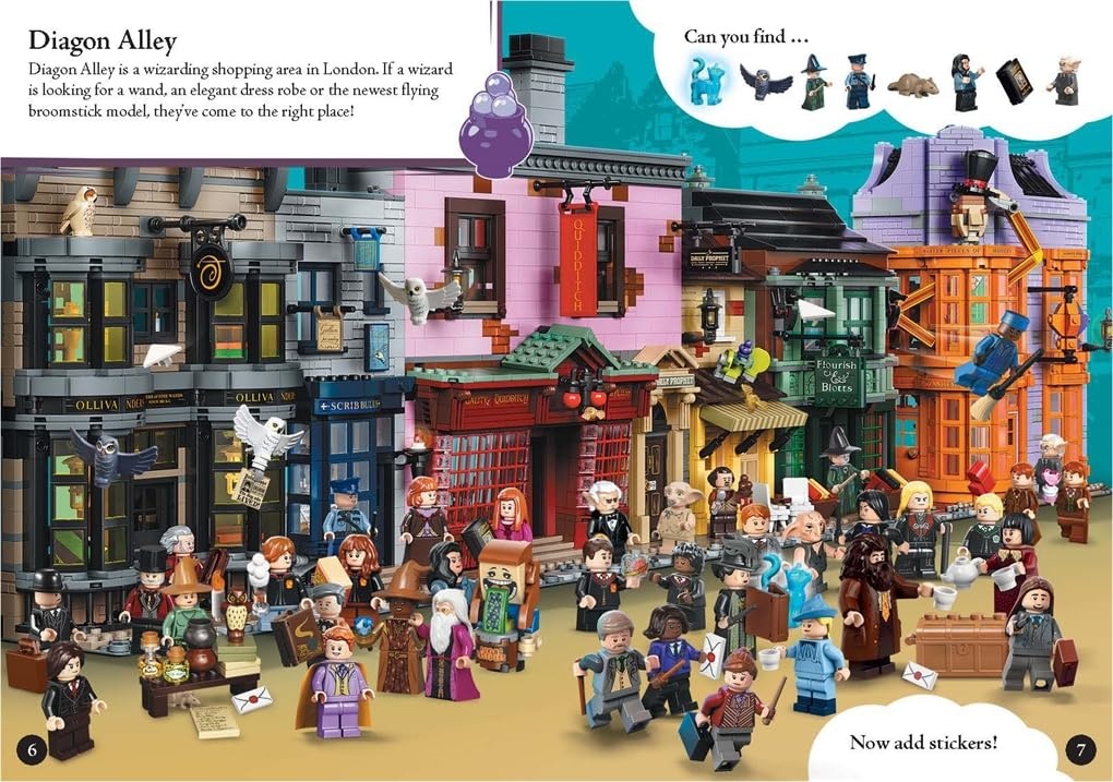 image:imageBuster Books LEGO Harry Potter Search Find Sticker Activity Book with over 600 stickers LEGO Search and Find