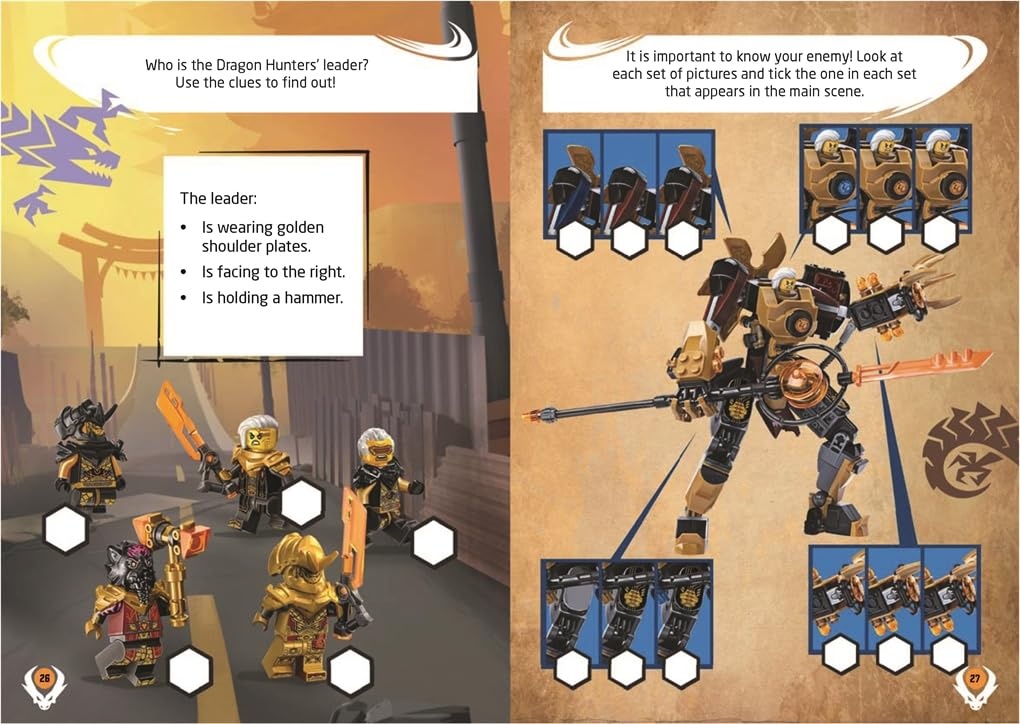 image:imageBuster Books LEGO NINJAGO Here Comes the Ninja with Arin minifigure and dragon minibuild LEGO Minifigure Activity