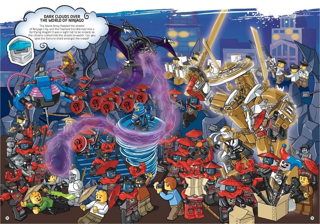 image:imageBuster Books LEGO NINJAGO Wheres the Ninja A Search and Find Adventure with Zane minifigure LEGO Search and Find