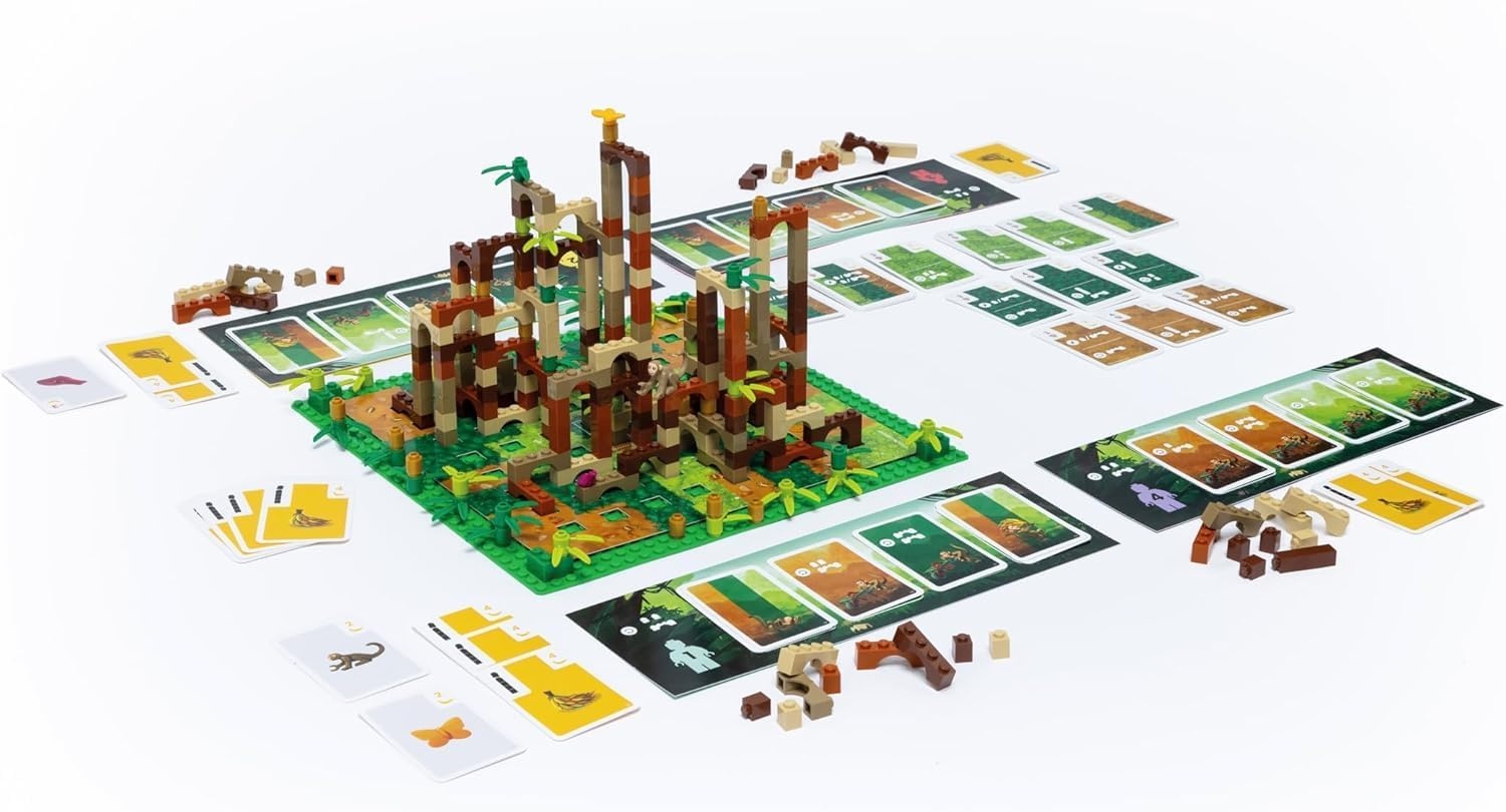 image:imageDotted Games Monkey Palace A LEGO Board Game Build Your Way to Victory Stone by Brick Fun Building Family Game Age 10 24 Players